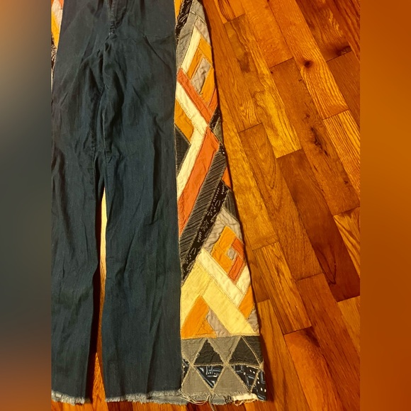 Free People “Stick by Your Side” patched wide-leg jean - Picture 4 of 5